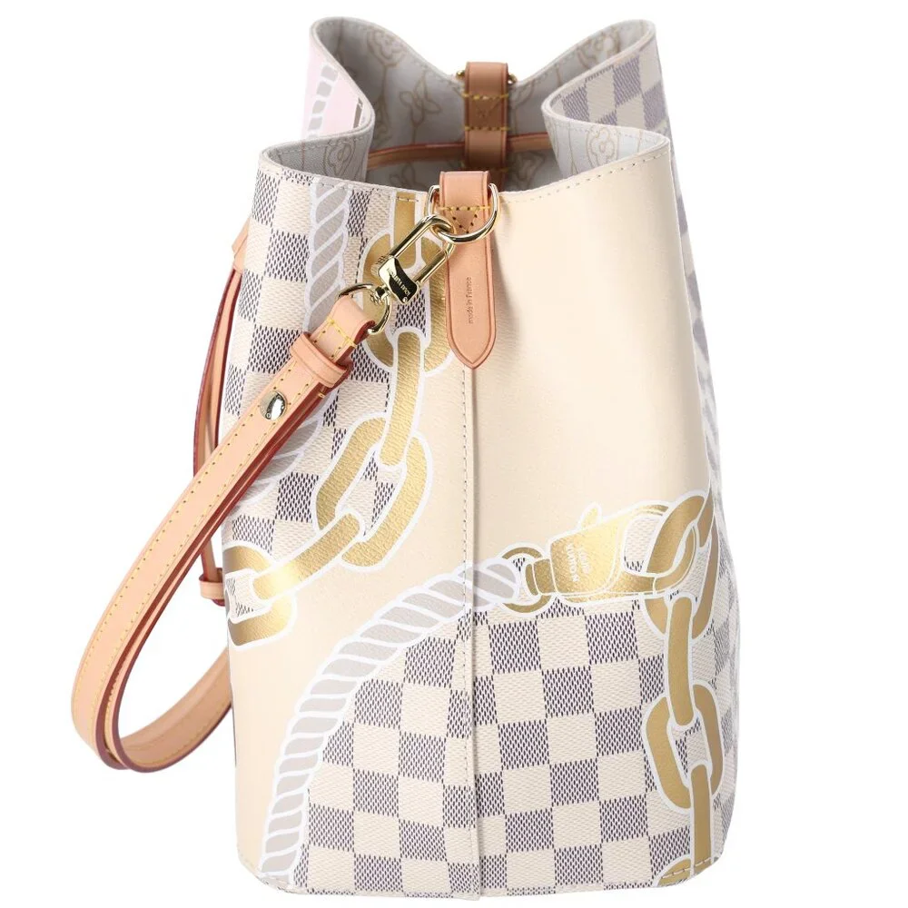 Louis Vuitton Neonoe MM Nautical Shoulder Bag N40474 Azur Damier